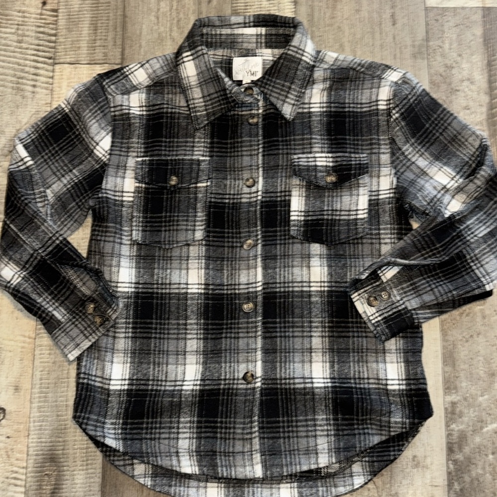 YMI with Love Flannel shirt- size M‎